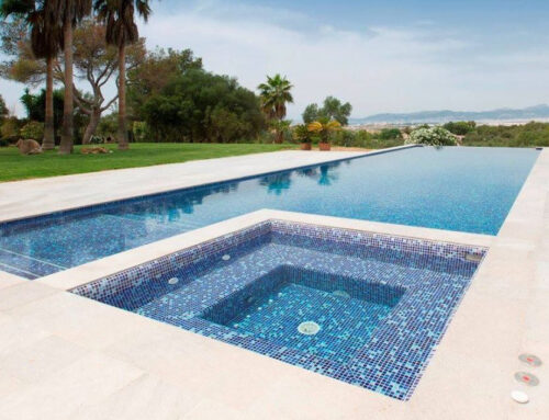 Construcción piscina infinita en Mallorca